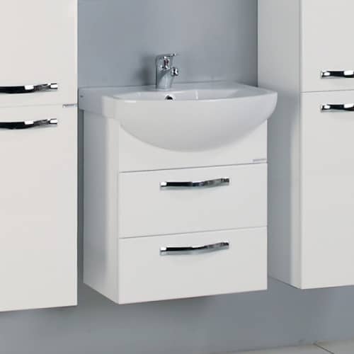 Купить Тумба Акватон Ария М 50 под раковину 1A140001AA010 белая по низкой цене