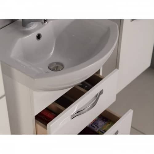 Купить Тумба Акватон Ария М 50 под раковину 1A140001AA010 белая по низкой цене