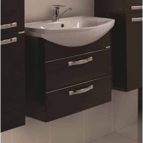 Купить Тумба Акватон Ария М 65 под раковину 1A123301AA430 темно-коричневая по низкой цене