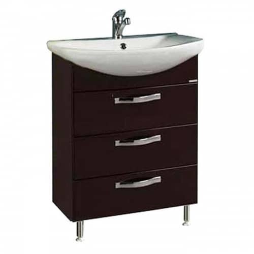 Купить Тумба Акватон Ария Н 65 под раковину 1A123401AA430 темно-коричневая по низкой цене