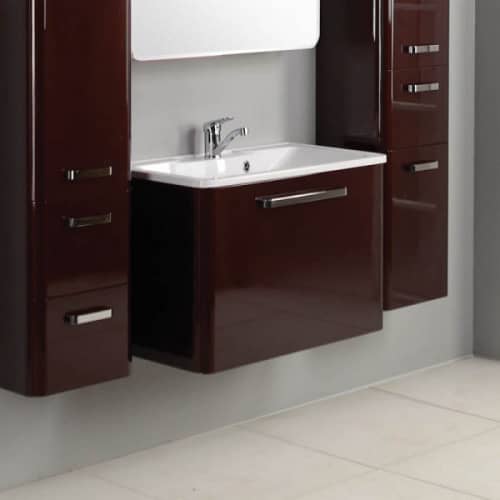 Купить Тумба Акватон Валенсия 90 под раковину 1A123501VA340 гранат по низкой цене