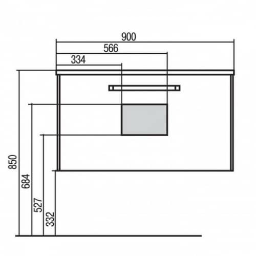 Купить Тумба Акватон Валенсия 90 под раковину 1A123501VA340 гранат по низкой цене