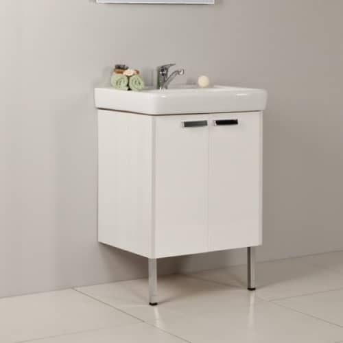 Купить Тумба Акватон Йорк 60 под раковину 1A170201YOAY0 белый и Выбеленное дерево по низкой цене