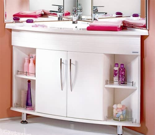 Купить Тумба Акватон Лас-Вегас 100 R под раковину 1A050901LA01R угловая по низкой цене