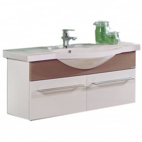 Купить Тумба Акватон Логика 110 под раковину 1A103501LOD60 лен по низкой цене