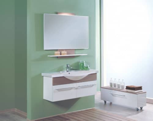 Купить Тумба Акватон Логика 95 под раковину 1A108101LOD60 лен по низкой цене