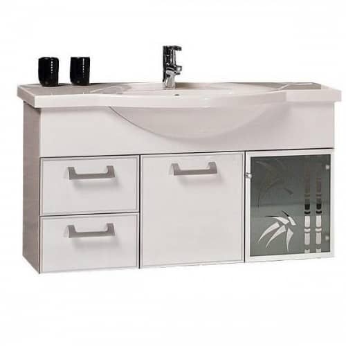 Купить Тумба Акватон Сайгон 110 под раковину 1A106001SA010 белый по низкой цене