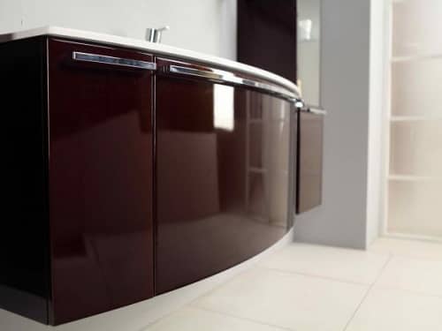 Купить Тумба Акватон Севилья 80 под раковину 1A126301SE340 гранат по низкой цене
