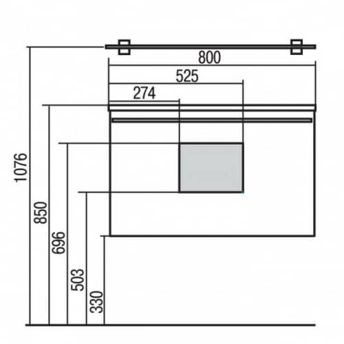 Купить Тумба Акватон Севилья 95 под раковину 1A126401SEG30 белый жемчуг по низкой цене