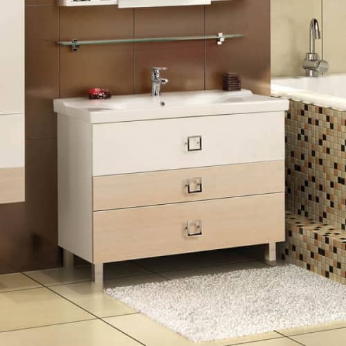 Купить Тумба Акватон Стамбул 105 под раковину 1A127301ST590 сосна ларедо по низкой цене