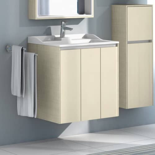 Купить Тумба Акватон Фабиа 65 под раковину  1A159501FBAG0 Ваниль по низкой цене