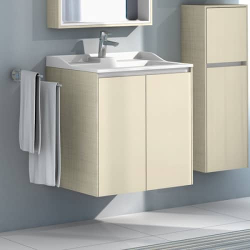 Купить Тумба Акватон Фабиа 65 М под раковину 1A159601FBAG0 Ваниль по низкой цене