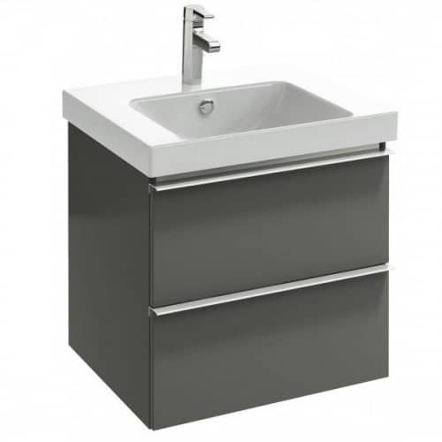 Купить Тумба Jacob Delafon Odeon Up EB878-E15 под раковину серый антрацит 570х485х530 мм по низкой цене