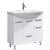 Купить Тумба Aqwella Лайн 85 под раковину белая 820x810х330 мм по низкой цене