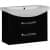 Купить Тумба Акватон Ария М 80 под раковину 1A140801AA950 черный глянец по низкой цене
