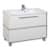 Купить Тумба Акватон Турин 100 под раковину 1A121701TU780 белый с серебристой панелью по низкой цене