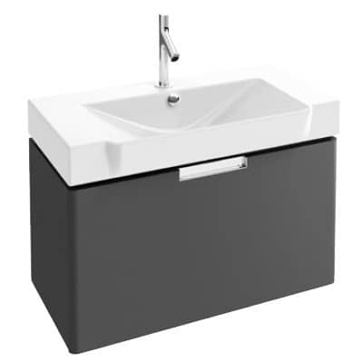 Купить Тумба Jacob Delafon Reve EB1131-442 под раковину серый антрацит лак 790х445х380 мм по низкой цене