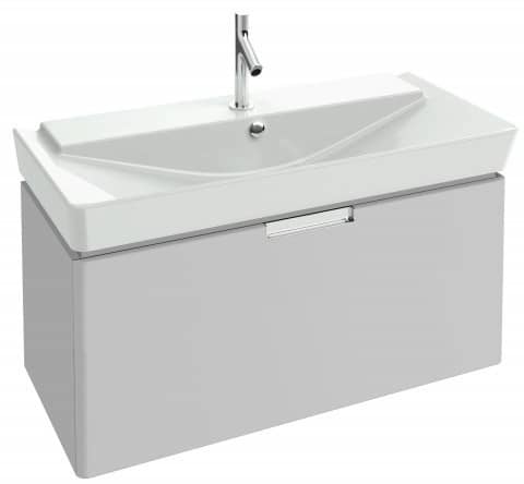 Купить Тумба Jacob Delafon Reve EB1132-G1C под раковину белый блестящий лак 973х445х435 мм по низкой цене