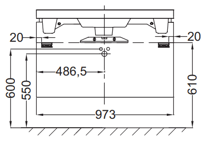 Купить Тумба Jacob Delafon Reve EB1132-R-274 под раковину черный лак 973х445х435 мм по низкой цене