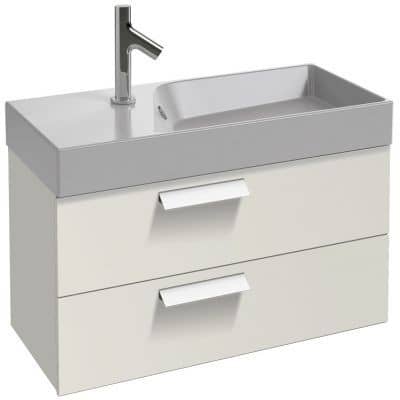 Купить Тумба Jacob Delafon Rythmik EB1302-N18 под раковину белая блестящая 795х360х424 мм по низкой цене