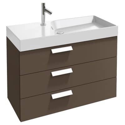 Купить Тумба Jacob Delafon Rythmik EB1310-G80 под раковину светло-коричневый лак 995х450х634 мм по низкой цене