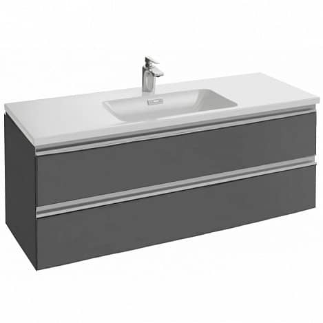 Купить Тумба Jacob Delafon Vox EB2021-RA-442 под раковину серый антрацит лак 1200х460х452 мм по низкой цене