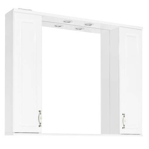 Купить Зеркало-шкаф Style Line Олеандр-2 1000/С белый по низкой цене