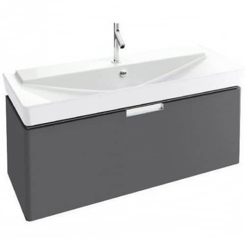 Купить Тумба Jacob Delafon Reve EB1133-442 под раковину серый антрацит лак 1173х445х435 мм по низкой цене