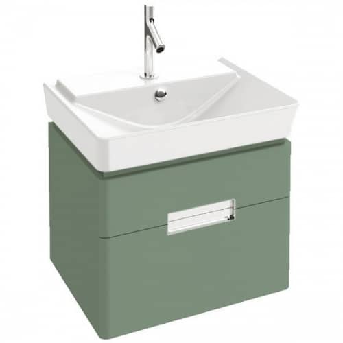 Купить Тумба Jacob Delafon Reve EB1134-G95 под раковину оливковый блестящий 573х445х435 мм по низкой цене
