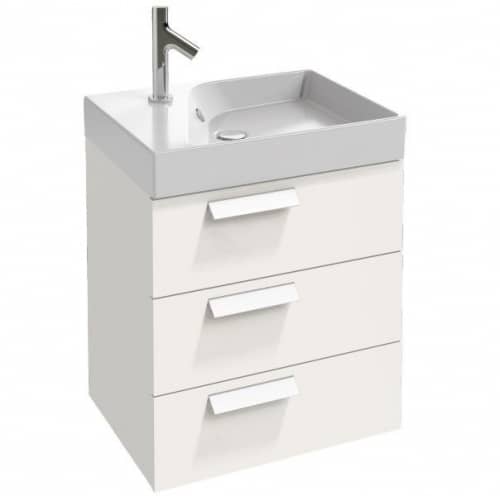 Купить Тумба Jacob Delafon Rythmik EB1307-G1C под раковину белый блестящий лак 595х450х634 мм по низкой цене