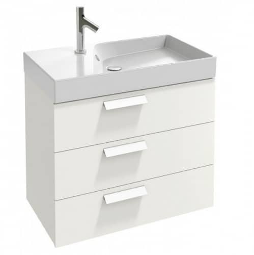 Купить Тумба Jacob Delafon Rythmik EB1309-G1C под раковину белый блестящий лак 795х450х634 мм по низкой цене