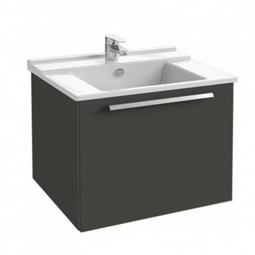 Купить Тумба Jacob Delafon Struktura EB1285-N14 под раковину серый антрацит 770х470х560 мм по низкой цене
