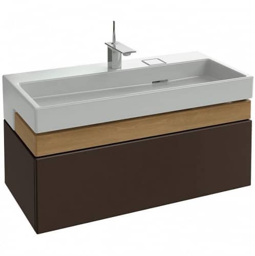 Купить Тумба Jacob Delafon Terrace EB1187-N23 под раковину ледяной коричневый лак 1000х480х380 мм по низкой цене
