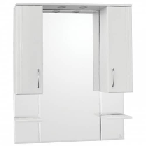 Купить Шкаф Style Line Эко Стандарт Энигма 900/С зеркальный белый по низкой цене