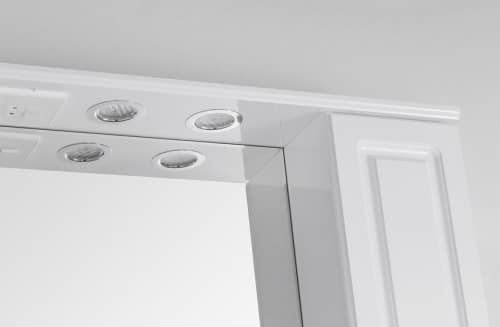 Купить Зеркало-шкаф Style Line Олеандр-2 1000/С белый по низкой цене