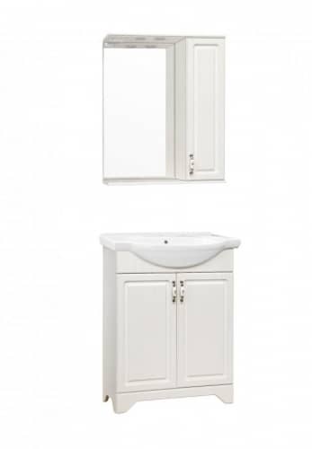 Купить Зеркало-шкаф Style Line Олеандр-2 65/С Люкс рельеф пастель по низкой цене