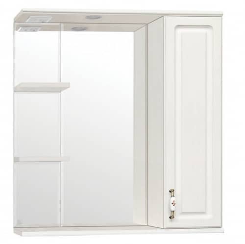 Купить Зеркало-шкаф Style Line Олеандр-2 75/С Люкс рельеф пастель по низкой цене