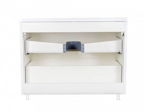 Купить Тумба Style Line Атлантика 100 Люкс Plus с раковиной белая антискрейч по низкой цене