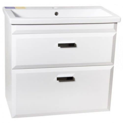 Купить Тумба Style Line Лотос 80 Люкс Plus подвесная с раковиной белая по низкой цене
