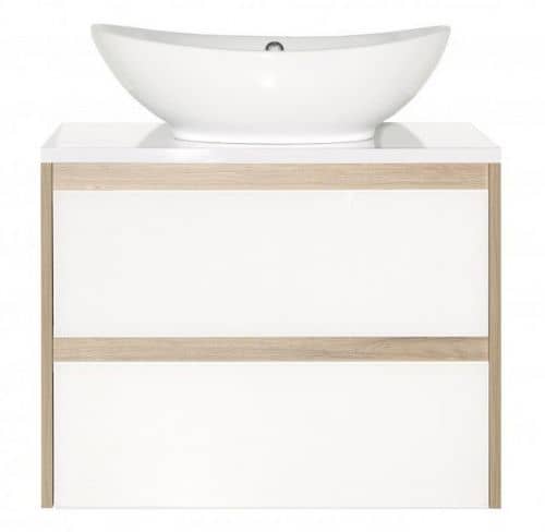 Купить Тумба Style Line Монако 70 Plus подвесная с раковиной ориноко/белый лакобель по низкой цене