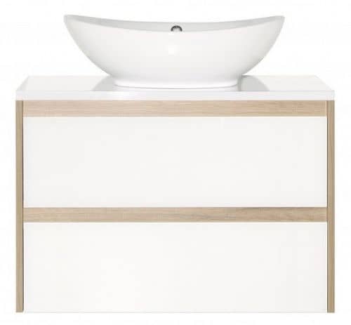 Купить Тумба Style Line Монако 80 Plus подвесная с раковиной ориноко/белый лакобель по низкой цене