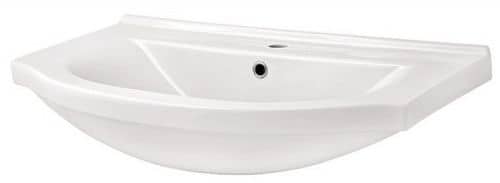 Купить Тумба Style Line Рената 80 Люкс Plus подвесная с раковиной белая/ясень по низкой цене