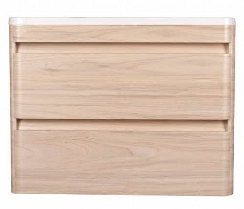 Купить Тумба Style Line Атлантика 80 Люкс Plus подвесная с раковиной ясень перламутр по низкой цене