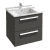 Купить Тумба Jacob Delafon Struktura EB1276-N14 под раковину серый антрацит 570х470х560 мм по низкой цене