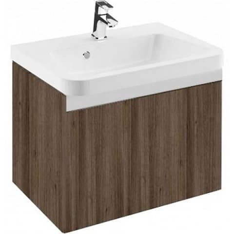 Купить Тумба Ravak 10 градусов SD 650 X000000738 под раковину темный орех по низкой цене