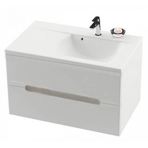 Купить Тумба Ravak Classic II SD 800 L X000000910 под раковину белый глянец по низкой цене