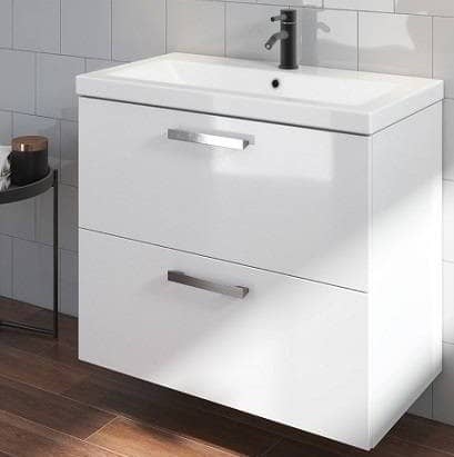 Купить Тумба Cersanit Melar 80 B-SU-MEL-CM80 под раковину белая по низкой цене