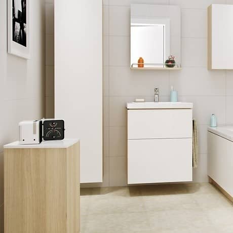 Купить Тумба Cersanit Smart 80 B-SU-SMA-CO80/Wh под раковину Ясень/белый по низкой цене