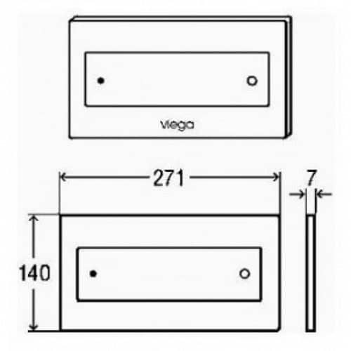 Купить Клавиша Viega Visign for Style 12 смыва хром по низкой цене