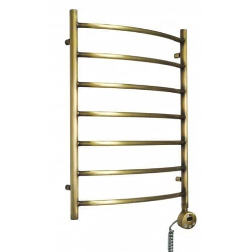 Купить Полотенцесушитель Domoterm Калипсо бронза П7 электрический, правое подключение 500х700 мм по низкой цене